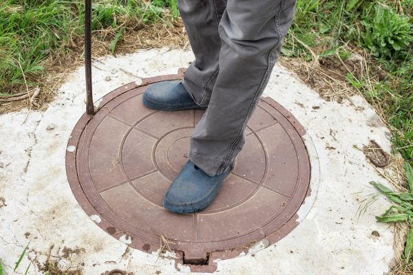 Septic Tank Lid Repair in Upland